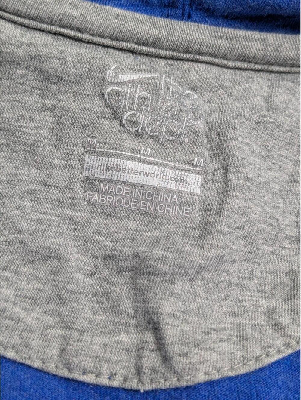 Nike Women's The Athletic Dept. Blue Vintage 2005 Hoodie, Cotton, Medium, Fitted - Picture 10 of 13